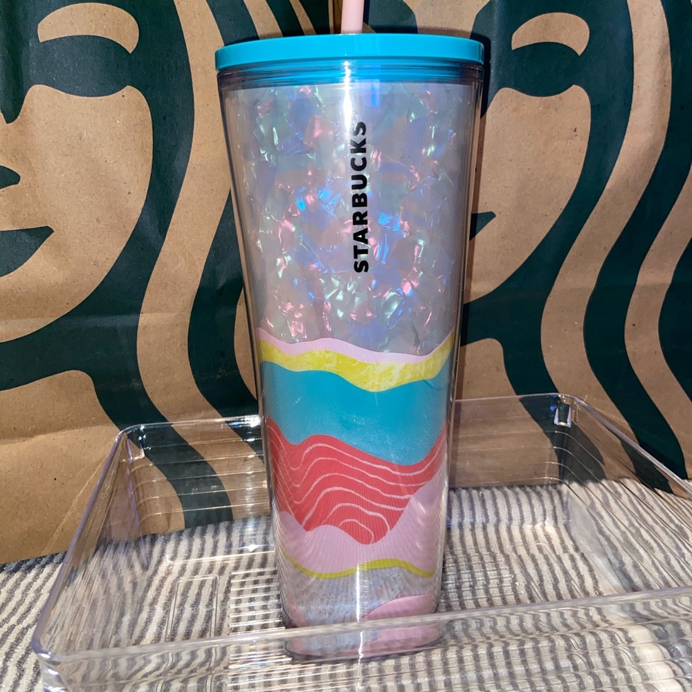 STARBUCKS CUP MULTI COLOR WAVY